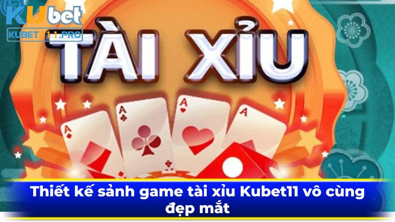 Thiết kế sảnh game tài xỉu Kubet11 vô cùng đẹp mắt